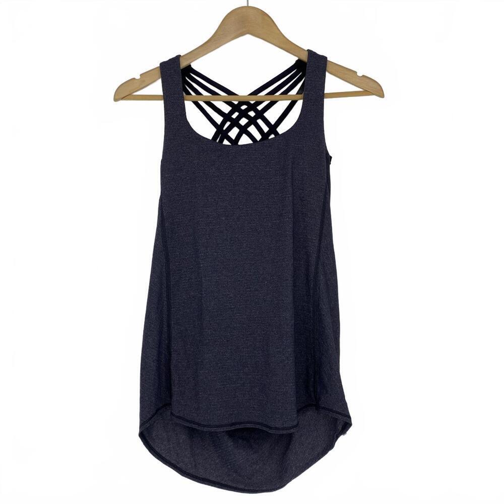Stylish Strappy Workout Tank Top by Lululemon Sz 4 - Picture 1 of 9